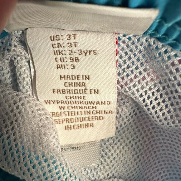 NWT Tommy Bahama Toddler Boys 2 Piece Blue and Green Rashguard Swim Set - 3T - Picture 4 of 9